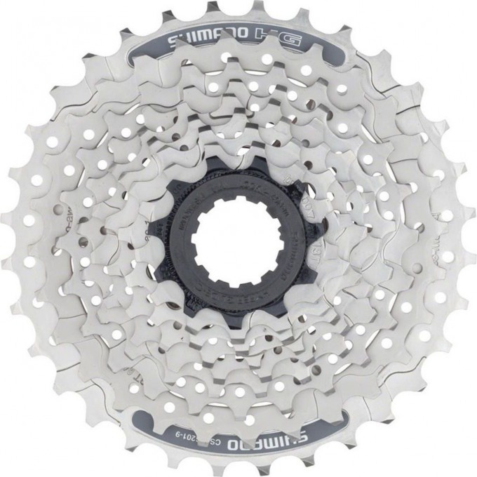 Кассета SHIMANO ALIVIO HG201, 9 скоростей, 11-34 серебристый ECSHG2019134