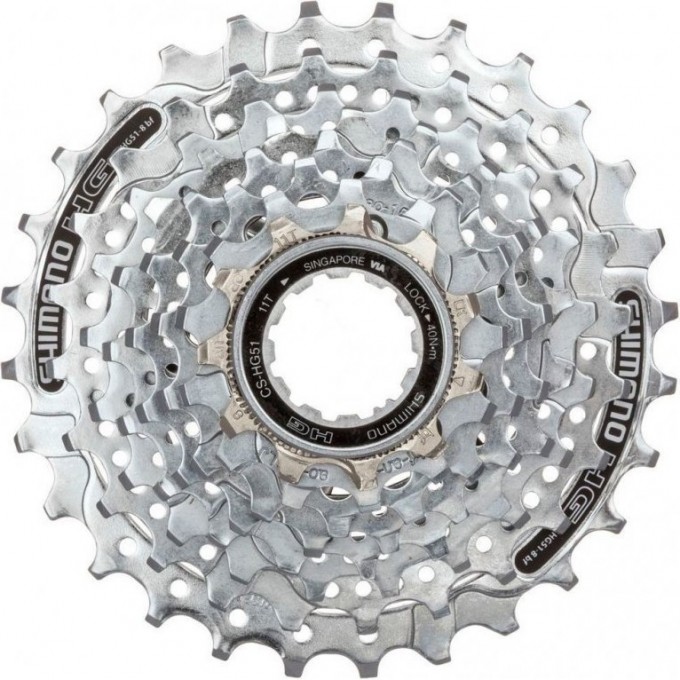 Кассета SHIMANO ALIVIO HG51, 8 скоростей, 11-28 ECSHG518128