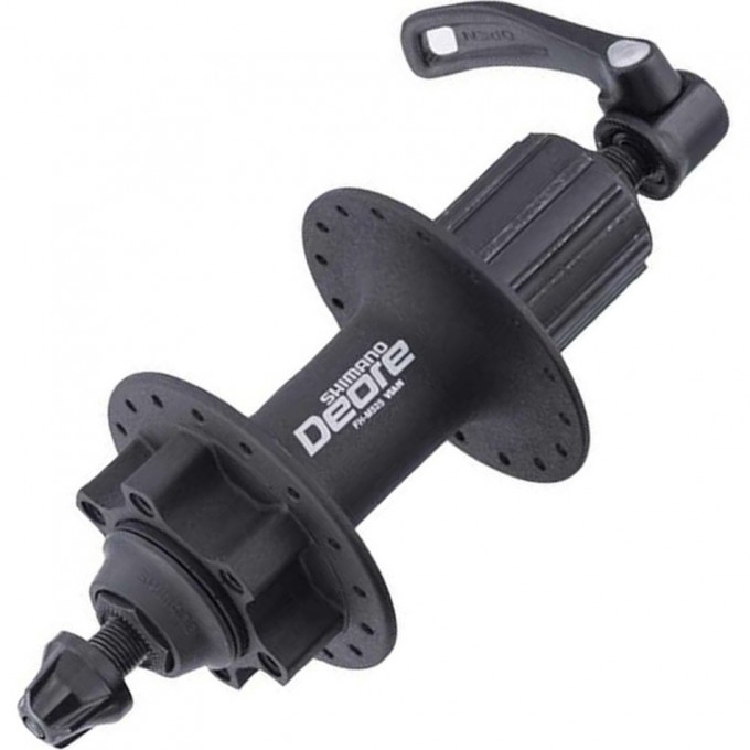 Втулка задняя SHIMANO DEORE, M525A, 36 отверстий, 8/9 скоростей, QR, 6-болтов, черный EFHM525AAZL