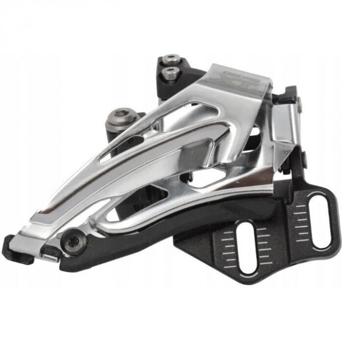 Переключатель передний SHIMANO DEORE, M4100-M, SIDE-SWING, на хомут 34,9(с адаптером 28,6/31,8), для 2x10 скоростей, угол:64- IFDM4100MX4