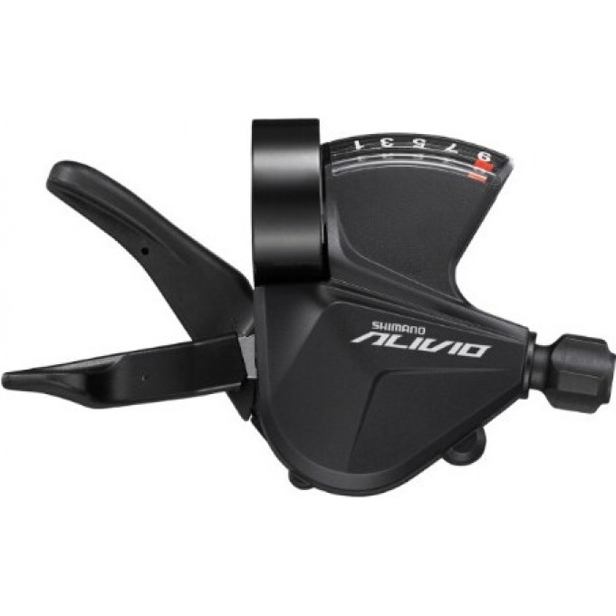 Шифтер SHIMANO ALIVIO M3100-R, правый, 9 скоростей, на хомут, c индикатором, трос 2050мм ESLM3100RA