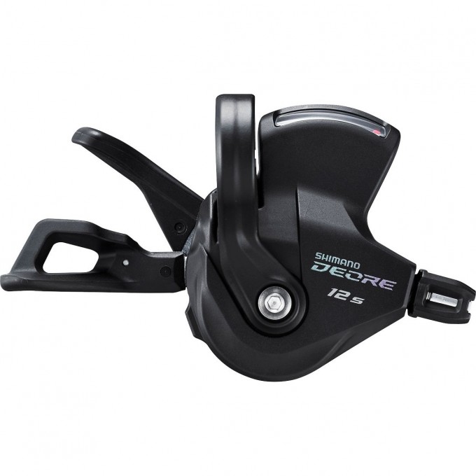 Шифтер SHIMANO DEORE, M6100-R, правый, 12 скоростей, на хомут, c индикатором, трос 2050мм с SP41 1880мм ISLM6100RAP