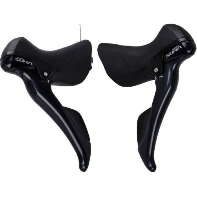 Шифтер/Тормозная ручка SHIMANO SORA, R3000, левый/правый, 3X9 скоростей, трос+оплетка ESTR3000TPA