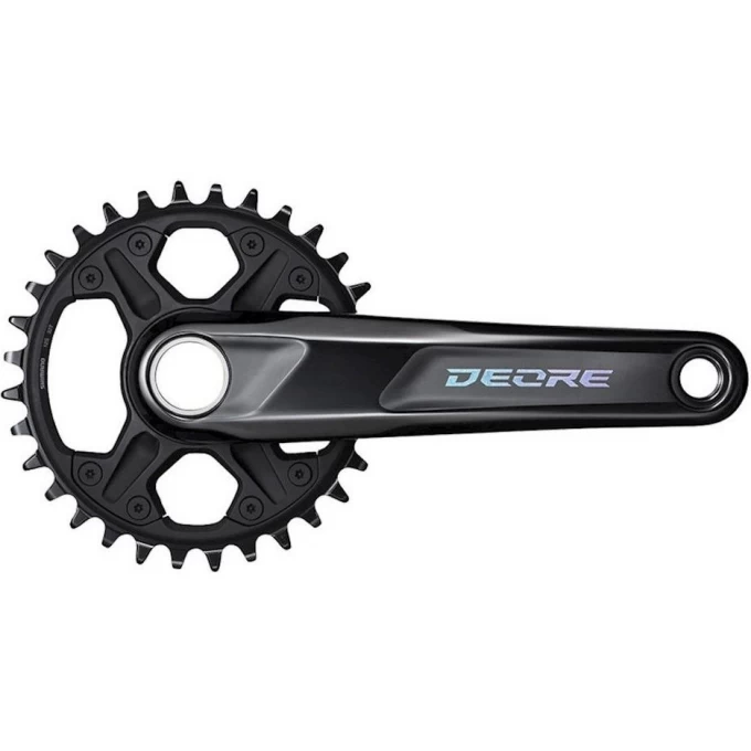 Система SHIMANO DEORE M6100-1, для 1x12 скоростей, 170мм, интегрированный вал, 32T без каретки, для CL:52мм EFCM61001CXA2 Система SHIMANO DEORE M6100-1, для 1x12 скоростей, 170мм, интегрированный вал, 32T без каретки, для CL:52мм EFCM61001CXA2